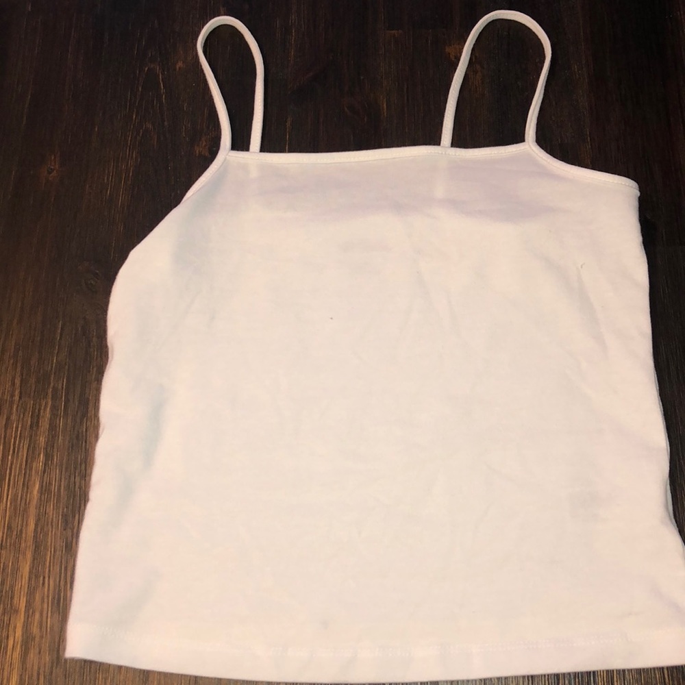 white crop top